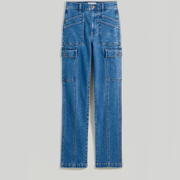 MADEWELL NWOT 90s straight cargo utility jeans size 27 $148 on site ( sold out) - Picture 3 of 8